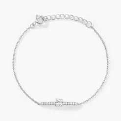 Histoire d'Or Bracelet Tovia Argent Blanc Oxyde De Zirconium