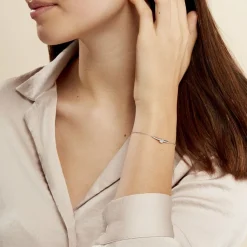 Histoire d'Or Bracelet Tovia Argent Blanc Oxyde De Zirconium