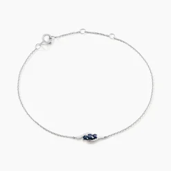 Histoire d'Or Bracelet Trinitie Diamant or blanc saphir Sale