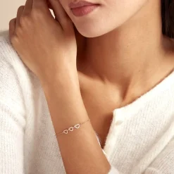 Histoire d'Or Bracelet Trinity Argent Rose Hot