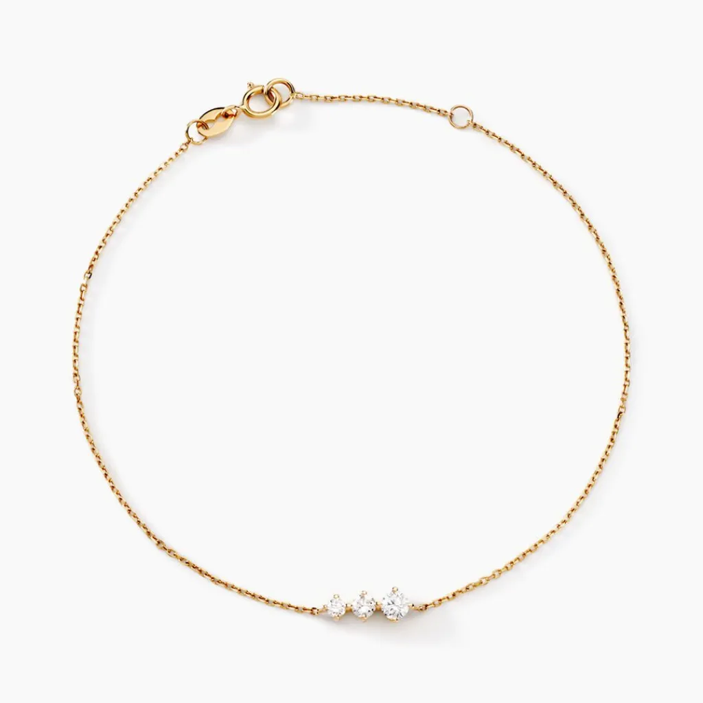 Histoire d'Or Bracelet Tryphena Or Jaune Diamant Synthétique Clearance
