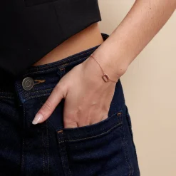 Histoire d'Or Bracelet Urban Call De Synthese Oxyde De Zirconium argent rose pierre Clearance