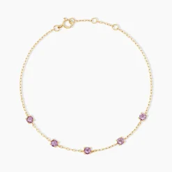 Histoire d'Or Bracelet Veasna Or Jaune Améthyste Clearance