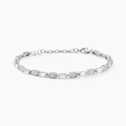Histoire d'Or Bracelet Versailles Argent Blanc Oxyde De Zirconium Best