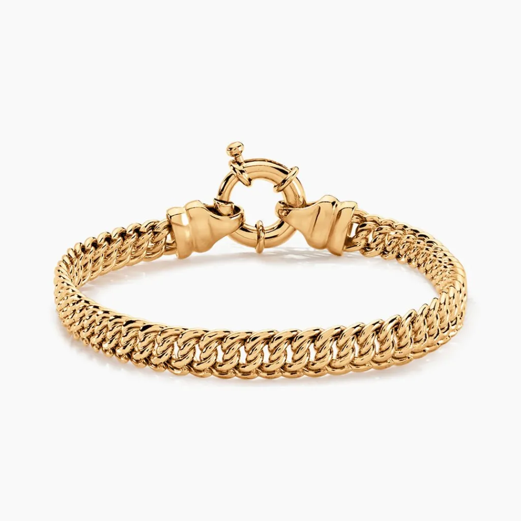 Histoire d'Or Bracelet Violette Plaqué Or Jaune Discount