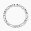 Histoire d'Or Bracelet Vivian Maille Alternee 1/3 Argent Blanc Hot