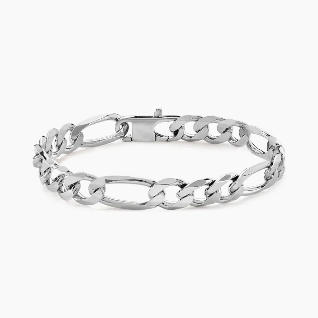 Histoire d'Or Bracelet Vivian Maille Alternee 1/3 Argent Blanc Sale