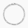 Histoire d'Or Bracelet Vivian Maille Alternee 1/3 Argent Blanc Hot