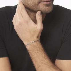 Histoire d'Or Bracelet Vivian Maille Alternee 1/3 Argent Blanc Hot