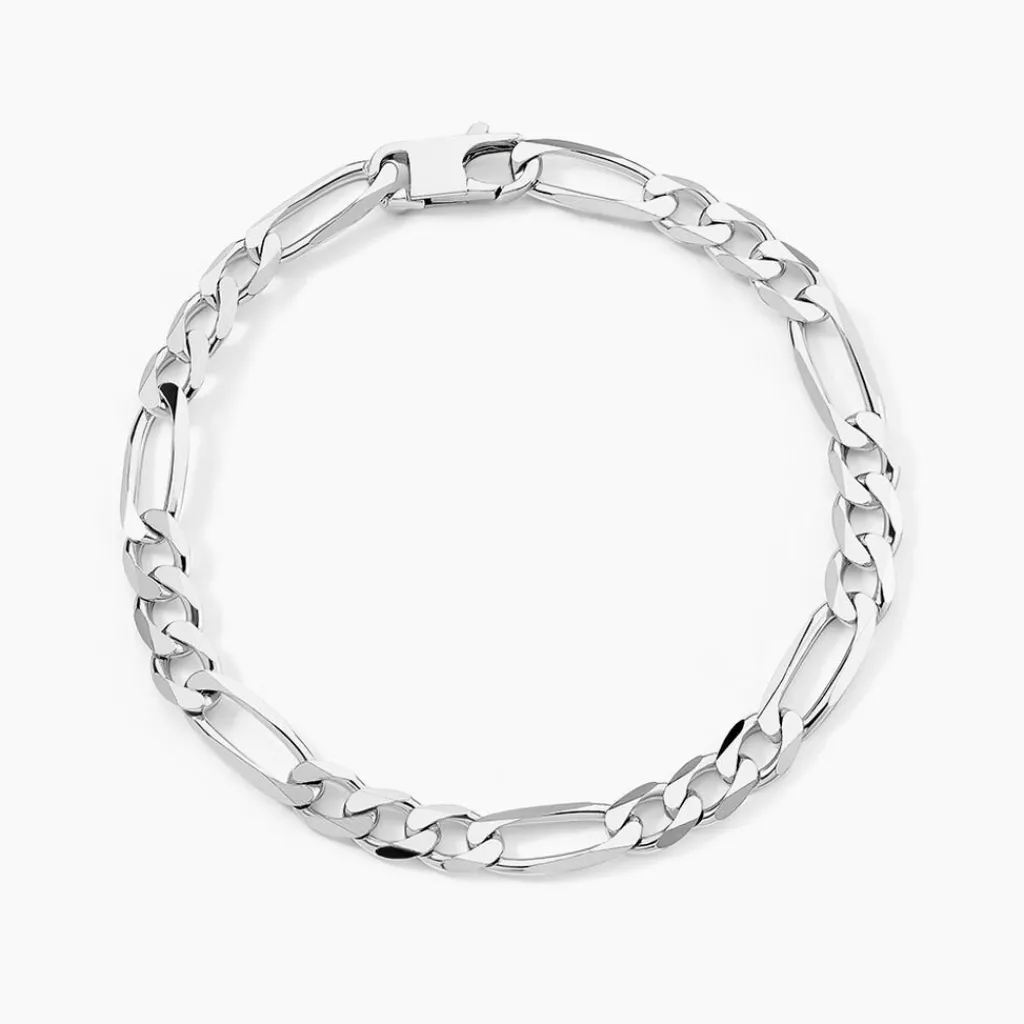 Histoire d'Or Bracelet Vivian Maille Alternee 1/3 Argent Blanc Hot