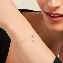 Histoire d'Or Bracelet Wallie Argent Blanc Oxyde De Zirconium Outlet