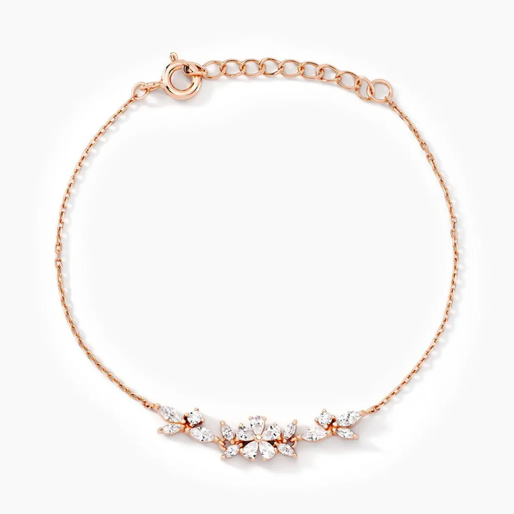 Histoire d'Or Bracelet Wanda Argent Rose Oxyde De Zirconium New