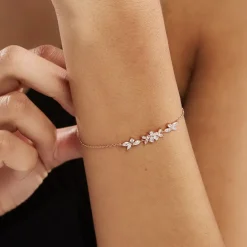 Histoire d'Or Bracelet Wanda Argent Rose Oxyde De Zirconium New