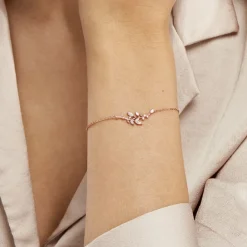 Histoire d'Or Bracelet Wendy Argent Rose Oxyde De Zirconium Best