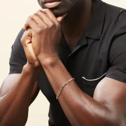 Histoire d'Or Bracelet William Plaqué Or Jaune Outlet