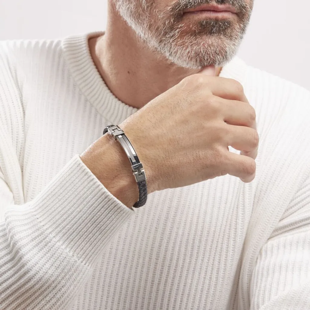 Histoire d'Or Bracelet Yannick Acier Blanc Sale