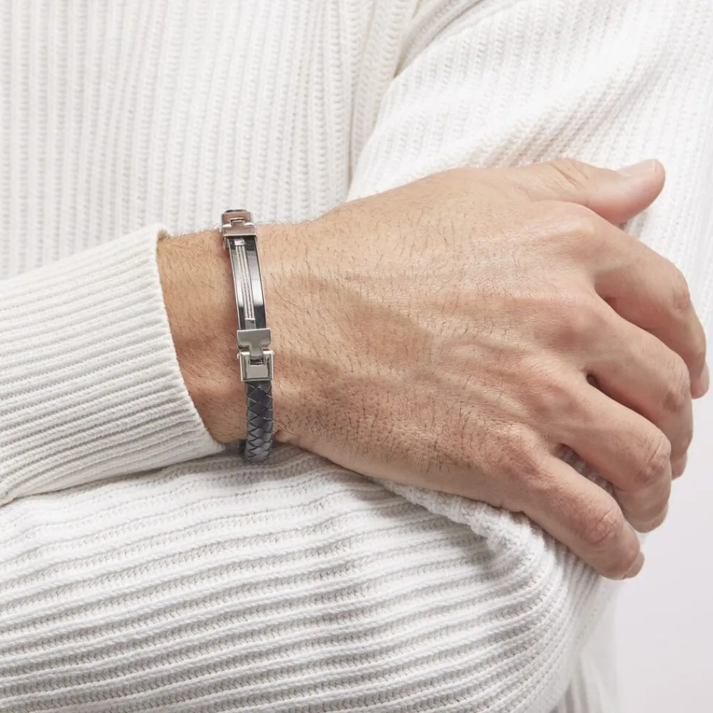 Histoire d'Or Bracelet Yannick Acier Blanc Sale