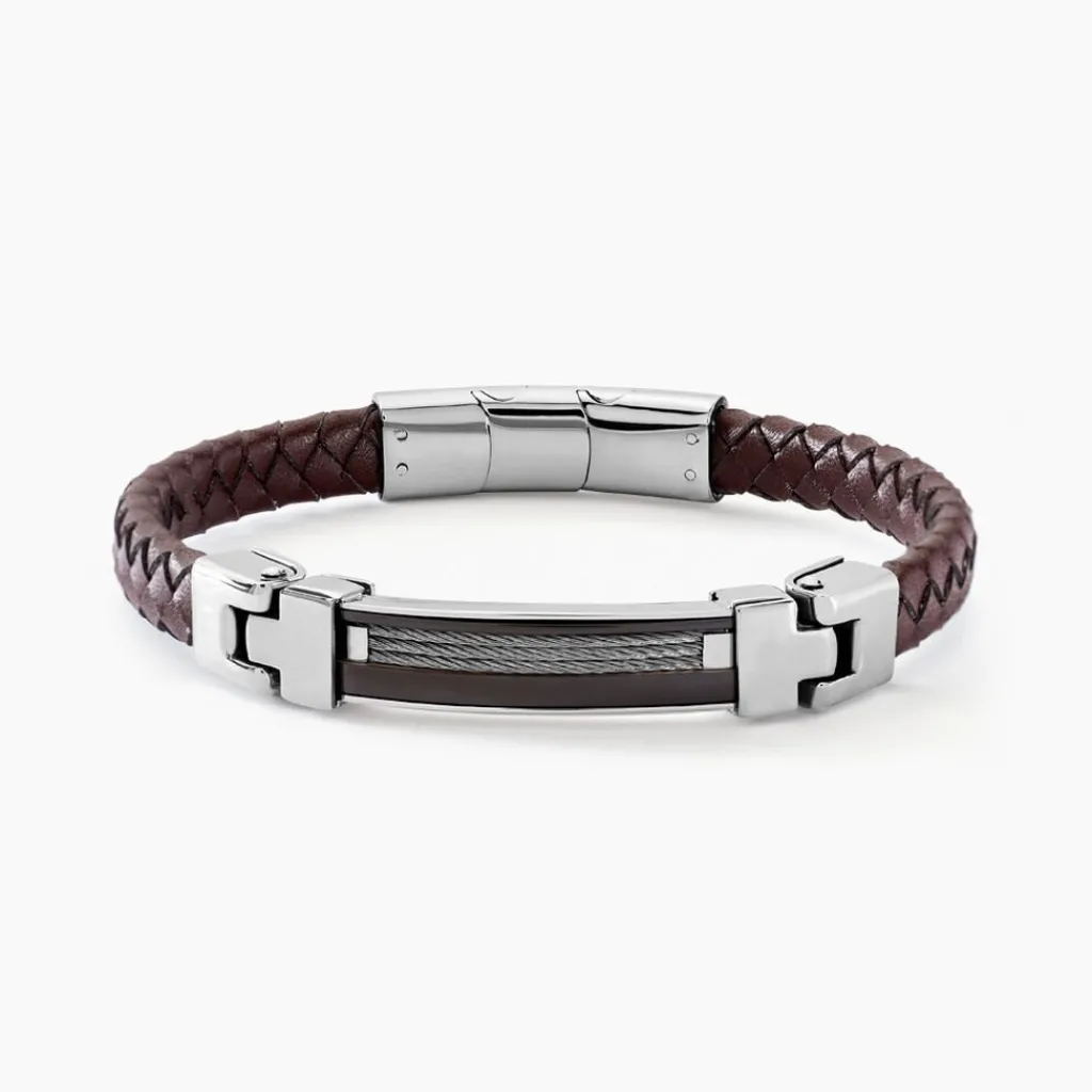 Histoire d'Or Bracelet Yannick Acier Blanc Hot