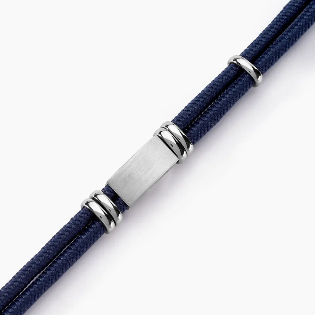 Histoire d'Or Bracelet Yannik Acier Blanc Outlet