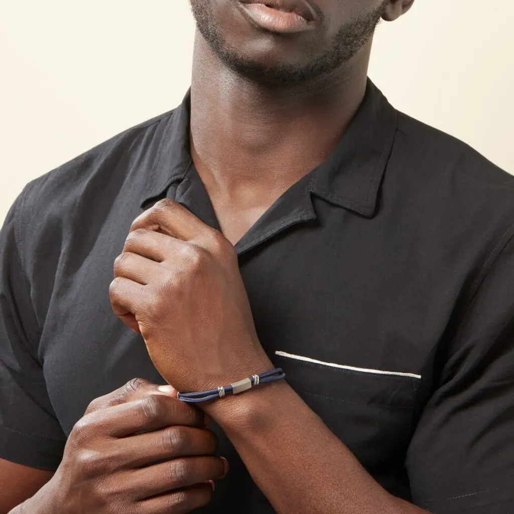 Histoire d'Or Bracelet Yannik Acier Blanc Outlet