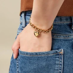 Histoire d'Or Bracelet Yoannie Acier Jaune Outlet