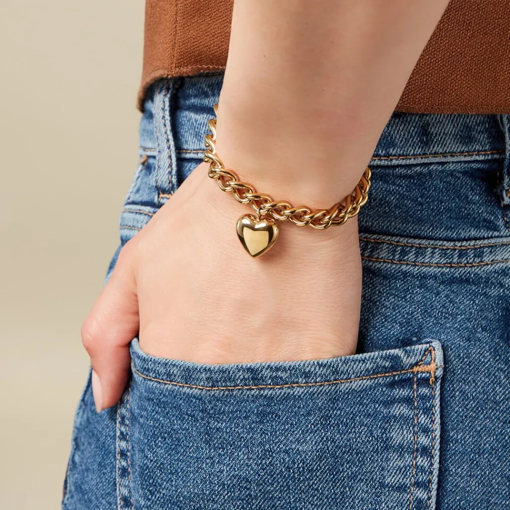 Histoire d'Or Bracelet Yoannie Acier Jaune Outlet