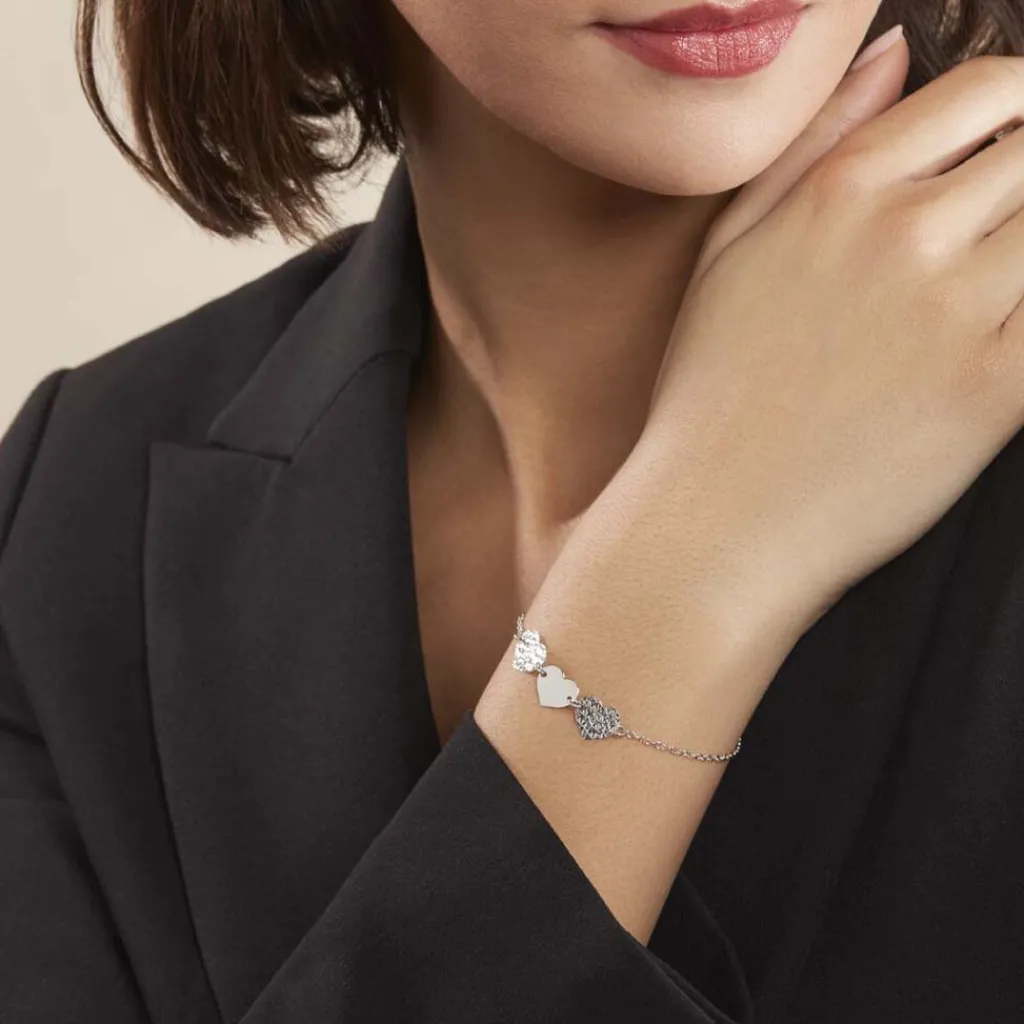 Histoire d'Or Bracelet Yrina Argent Blanc New