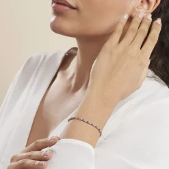 Histoire d'Or Bracelet Zoelia Plaqué Or Jaune Pierres De Synthèse plaqué or jaune pierre bleu Clearance