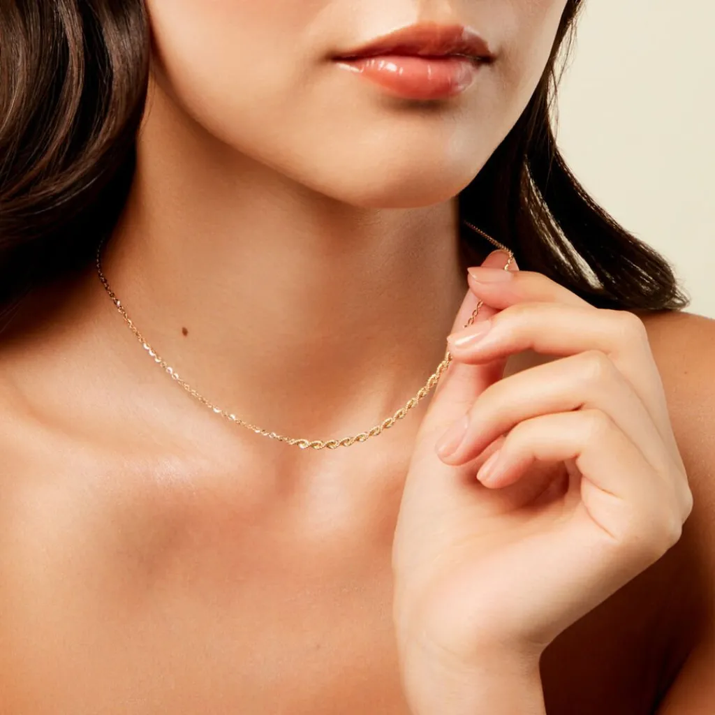 Histoire d'Or Chaine Cormag Or Jaune Hot