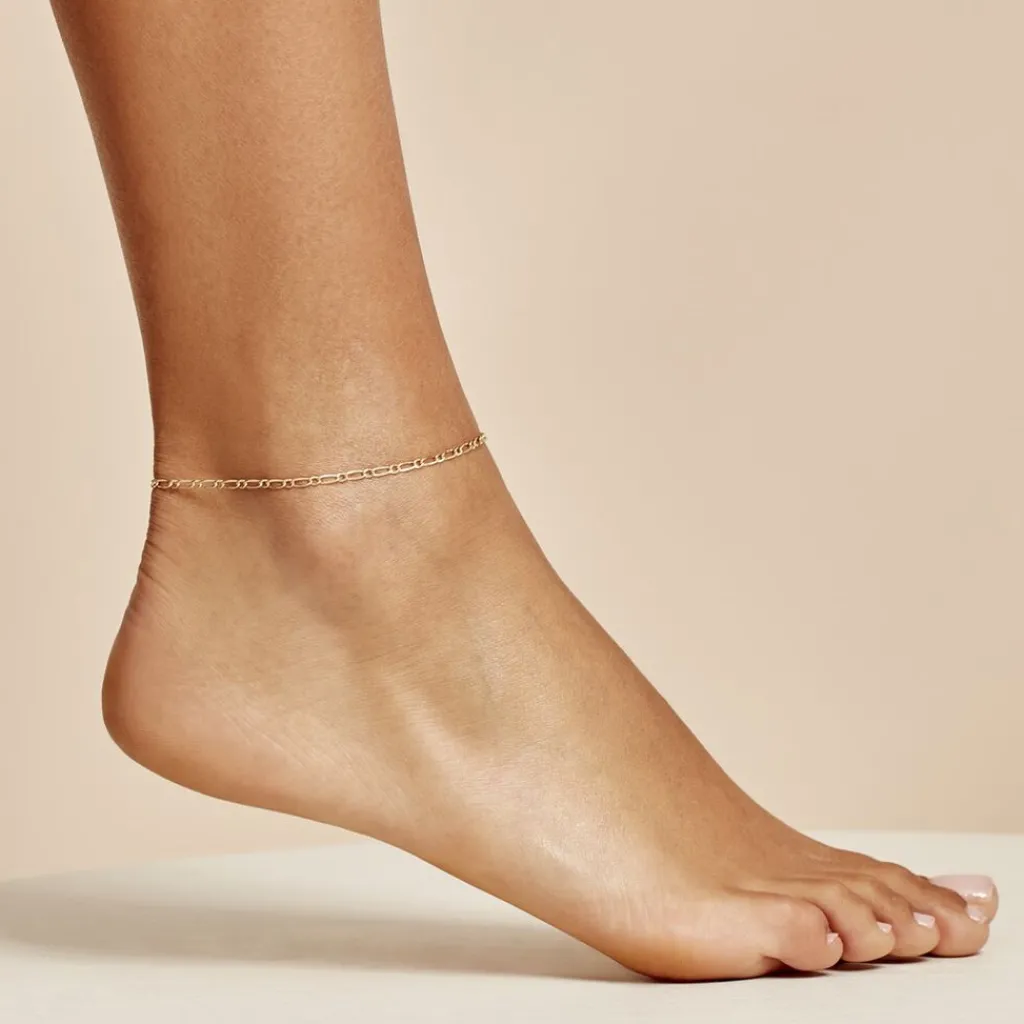 Histoire d'Or Chaine De Cheville Or Jaune Kalla New