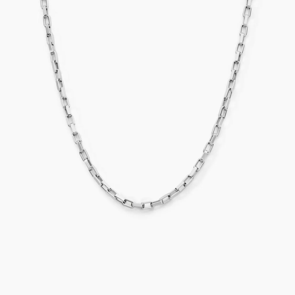 Histoire d'Or Chaine Donte Argent Blanc New