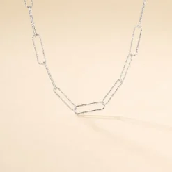 Histoire d'Or Chaine Hekla Argent Blanc Discount