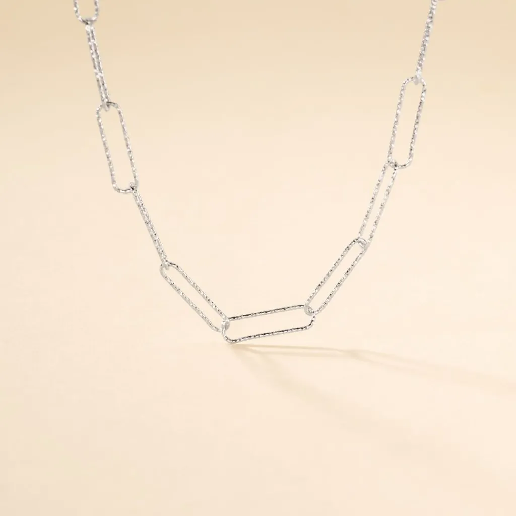 Histoire d'Or Chaine Hekla Argent Blanc Discount