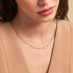 Histoire d'Or Chaine Hekla Argent Blanc Discount