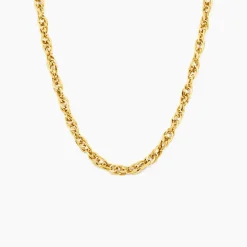 Histoire d'Or Chaine Lady Code Acier Jaune Hot