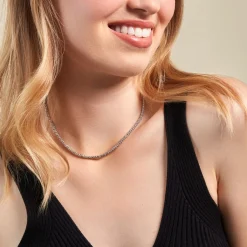 Histoire d'Or Chaine Nahila Argent Blanc Clearance