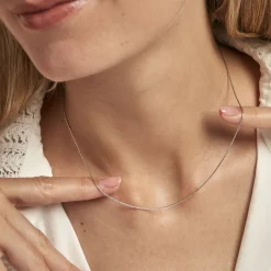 Histoire d'Or Chaine Tamsina Argent Blanc Sale