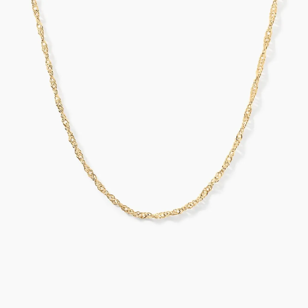 Histoire d'Or Chaîne Abbygail Maille Singapour Or Jaune