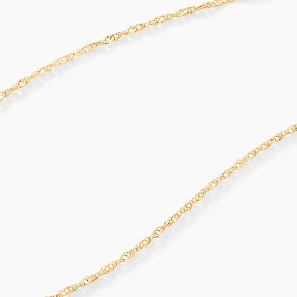 Histoire d'Or Chaîne Abbygail Maille Singapour Or Jaune