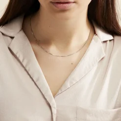 Histoire d'Or Chaîne Alyze Argent Blanc