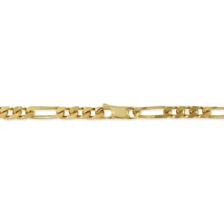 Histoire d'Or Chaîne Bixente Maille Alternee 1/3 Plaqué Or Jaune Discount