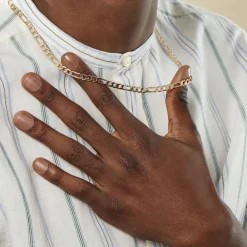 Histoire d'Or Chaîne Bixente Plaqué Or Jaune Sale