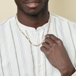 Histoire d'Or Chaîne Bixente Plaqué Or Jaune New