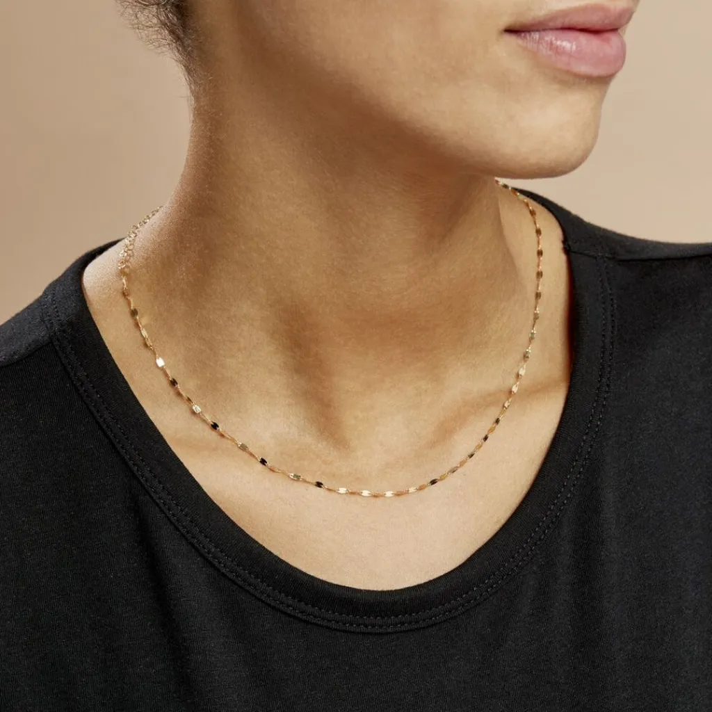 Histoire d'Or Chaîne Camelie Maille Lumina Or Jaune Hot