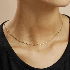 Histoire d'Or Chaîne Camelie Maille Lumina Or Jaune Hot