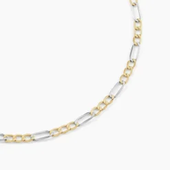 Histoire d'Or Chaîne Cameo Maille Alternee 1/3 or bicolore Online