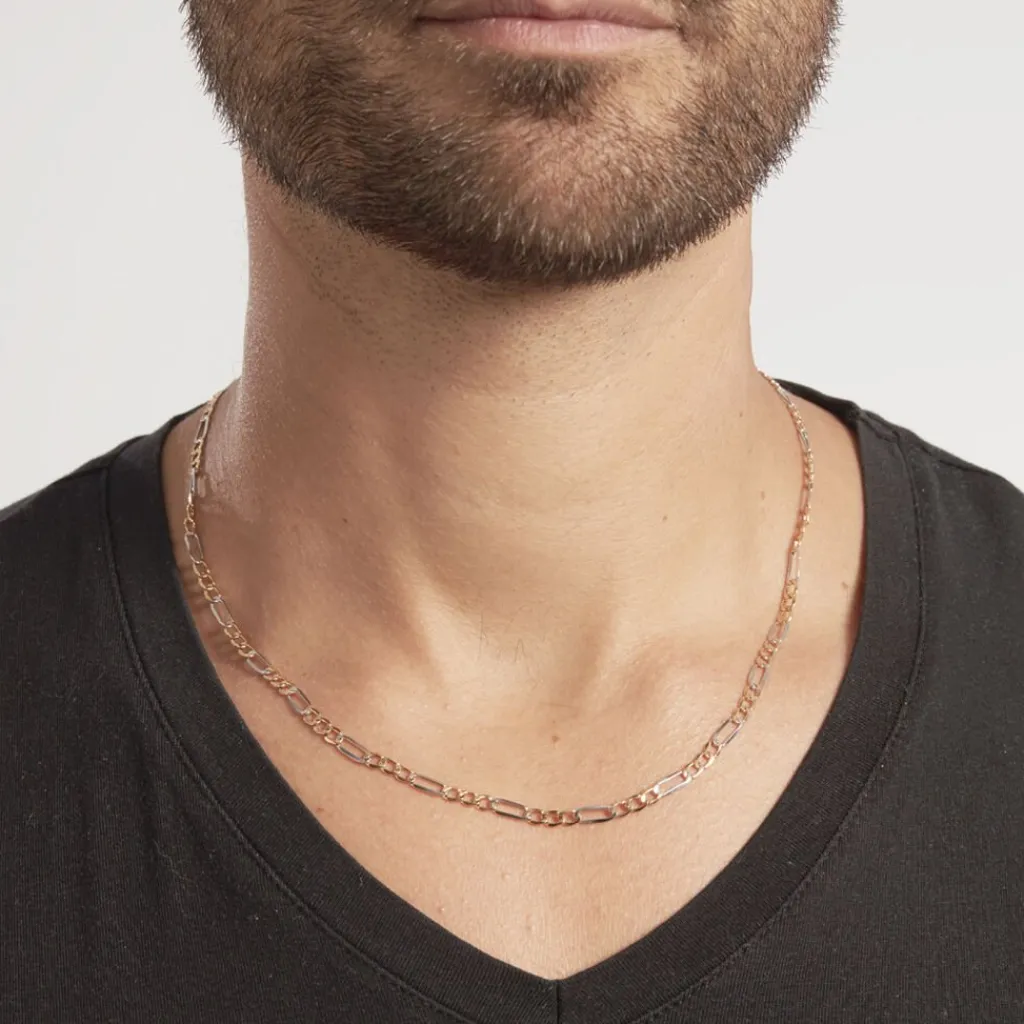 Histoire d'Or Chaîne Cameo Maille Alternee 1/3 or bicolore Online