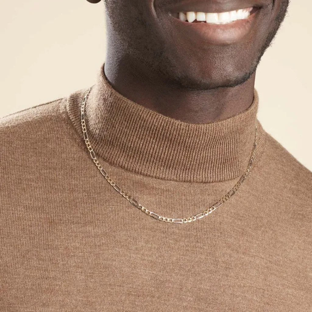 Histoire d'Or Chaîne Cameo Maille Alternee 1/3 or bicolore Online