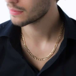 Histoire d'Or Chaîne Cameo Maille Alternee 1/3 or jaune Hot