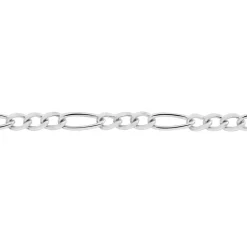 Histoire d'Or Chaîne Cameo Maille Alternee 1/3 or blanc Clearance